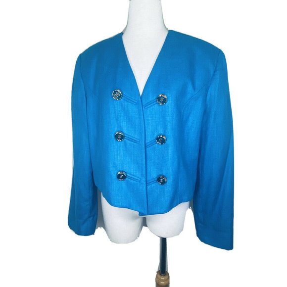 Doncaster Jackets & Blazers - Doncaster Vintage Military Bolero Open Front Blazer Sz 18 New